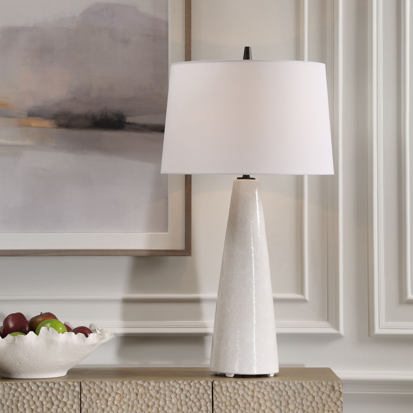 Loire - Ivory Glaze Table Lamp