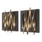 Crosshatch - Metal Wall Decor (Set of 2) - Dark Brown