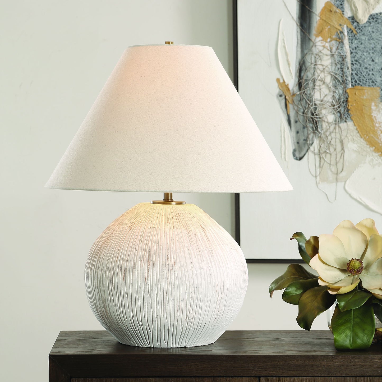 Meryl - Table Lamp - Aged White