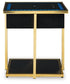 Rexwell - Black / Gold Finish - Accent Table With Speaker