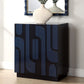 Valeria - 2 Door Glossy Blue Cabinet