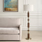 Stacked - Wooden Floor Lamp - Dark Brown