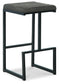 Strumford - Gray / Black - Tall UPH Barstool (Set of 2)