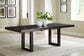 Neymorton - Dark Grayish Brown - Rectangular Dining Room Butterfly Extension Table