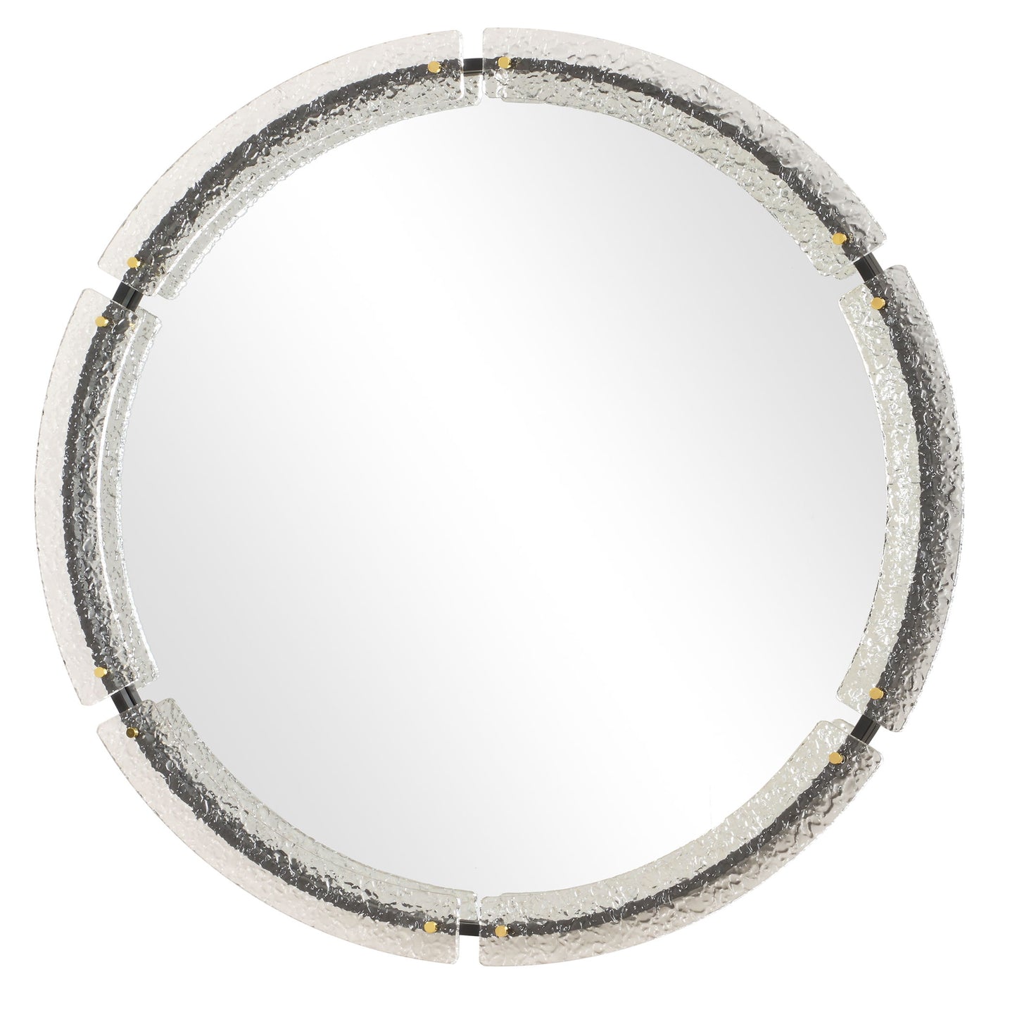 Crystalline - Round Mirror - White