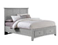 Bonanza - Queen Mansion Bed With Storage Footboard - Gray