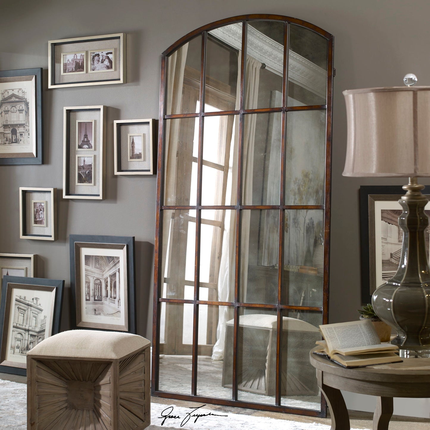 Amiel - Antique Large Arch Mirror