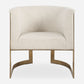Bellina - Plush Barrel Chair - Gold