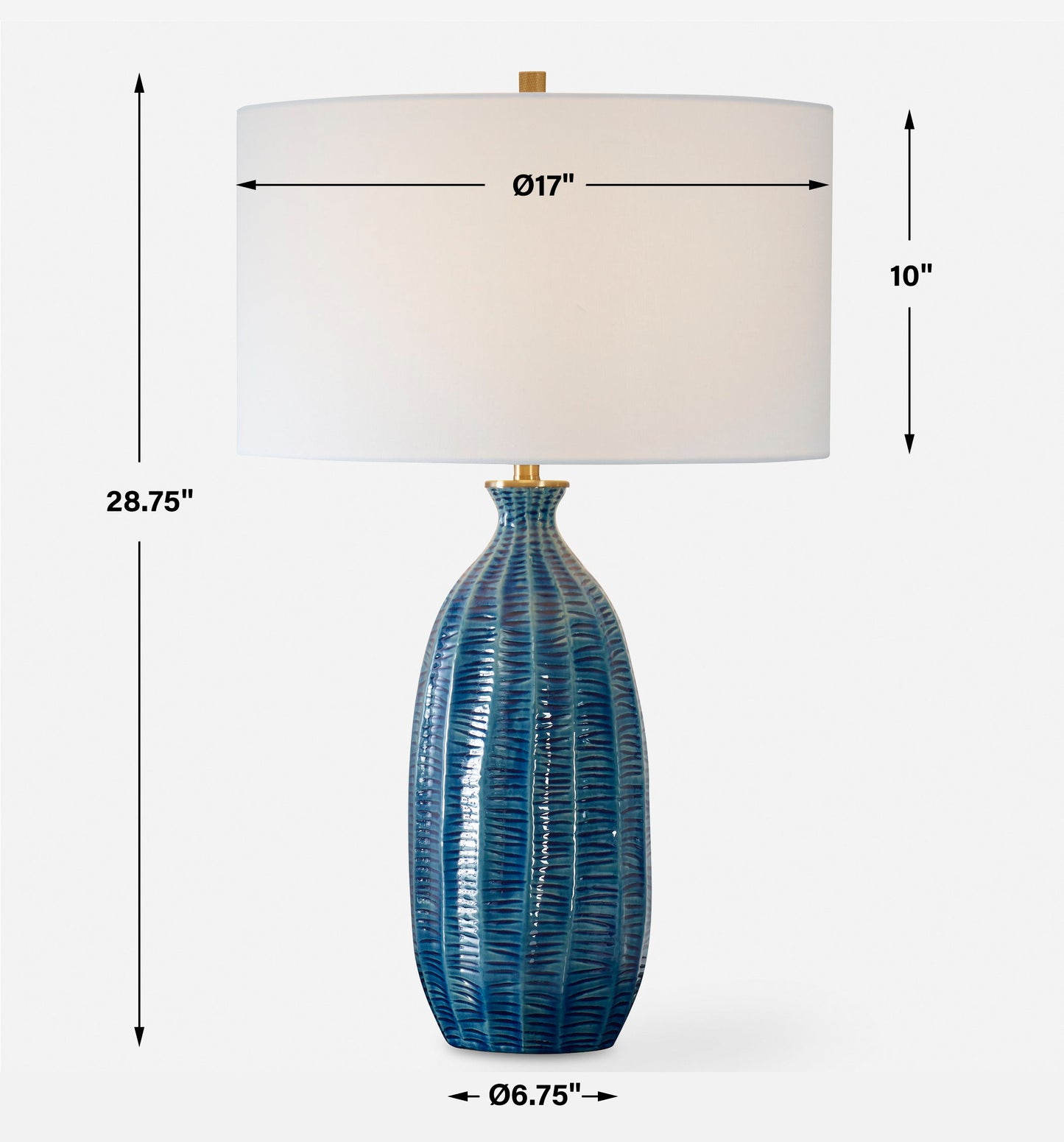 Bixby - Blue Table Lamp