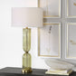 Mirah - Glass Table Lamp - Olive Green