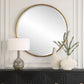 Sutton - Aged Gold Round Mirror