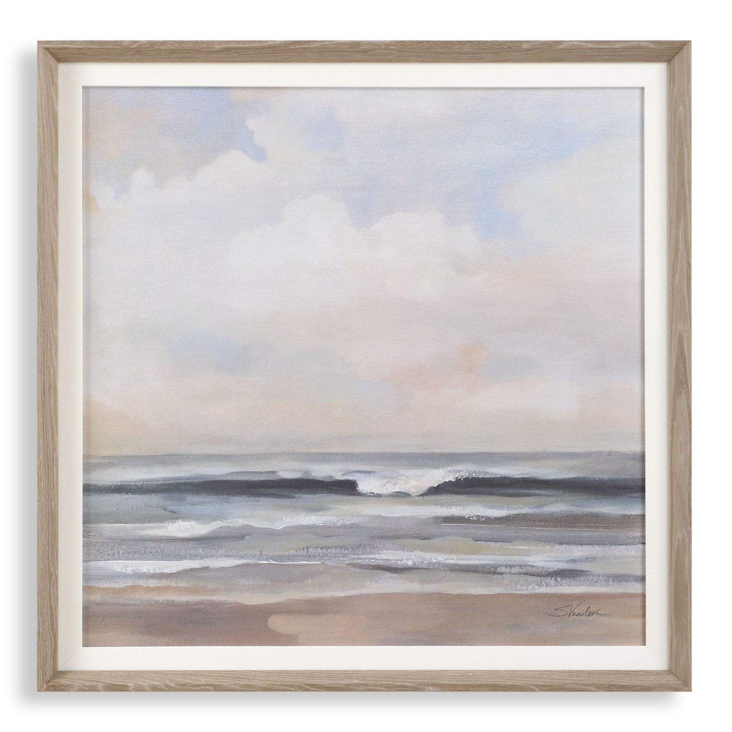 Haze - Framed Print - Light Gray