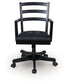 Wildenauer - Brown / Black - Home Office Swivel Desk Chair