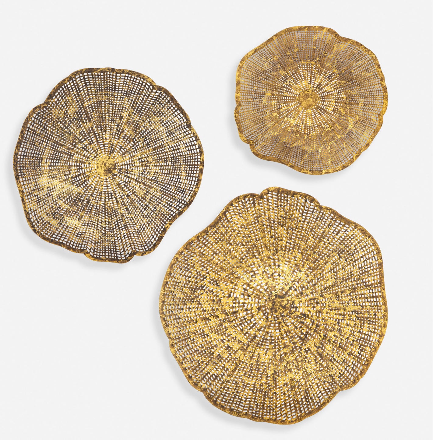 Radiance - Metal Wall Decor (Set of 3) - Gold