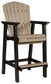 Fairen Trail - Black / Driftwood - Tall Barstool (Set of 2)