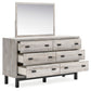 Vessalli - Gray - Dresser And Mirror