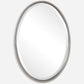 Sherise - Brushed Nickel Oval Mirror