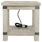 Carynhurst - White Wash Gray - Rectangular End Table