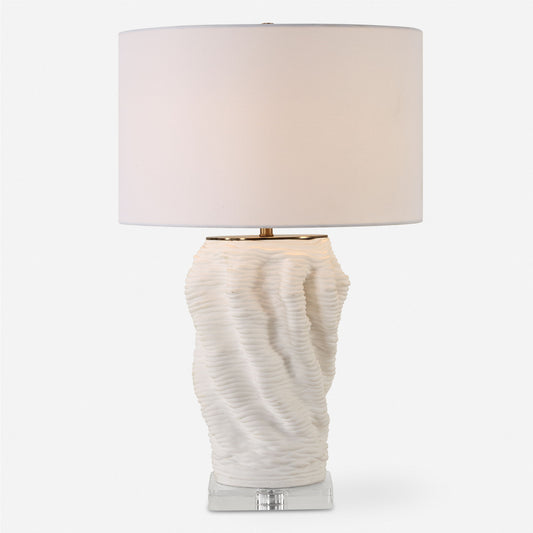 Stratified - White Table Lamp