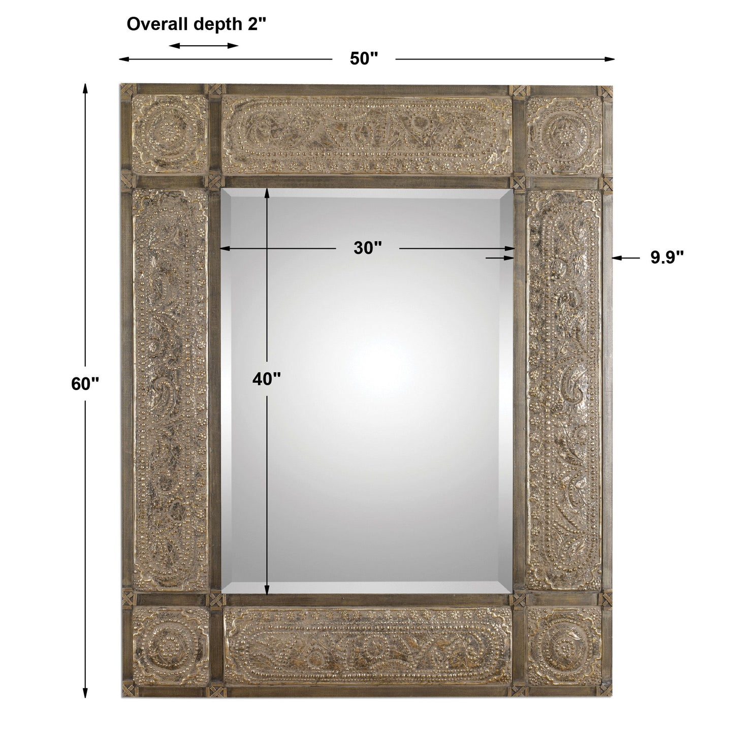 Harvest Serenity - Champagne Gold Mirror