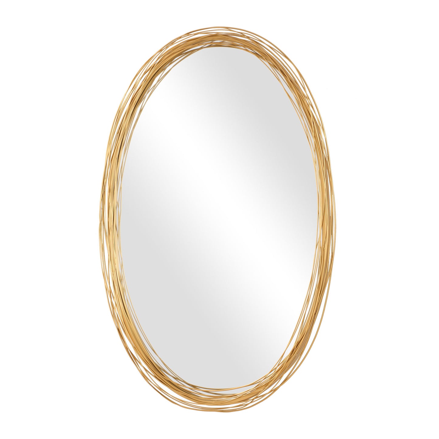 Gillian - Oval Mirror - Gold