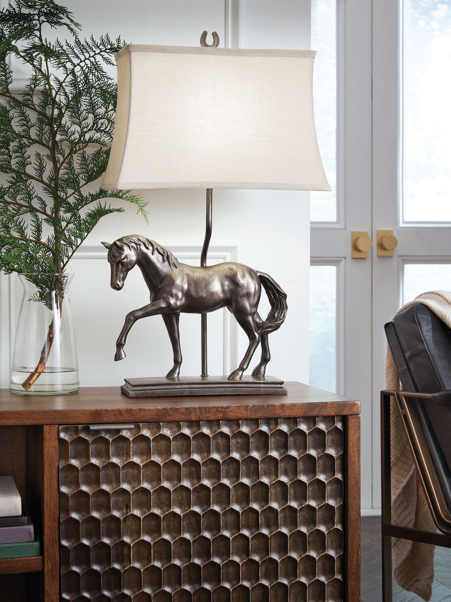 Sandorman - Bronze Finish - Poly Table Lamp