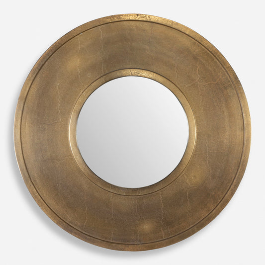 Axel - Round Brass Mirror