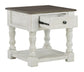 Havalance - White / Gray - Square End Table