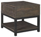 Johurst - Grayish Brown - Rectangular End Table