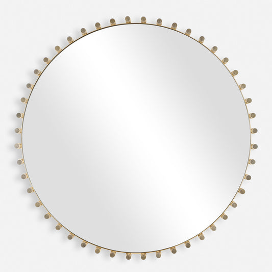 Avelyne - Round Mirror - Gold