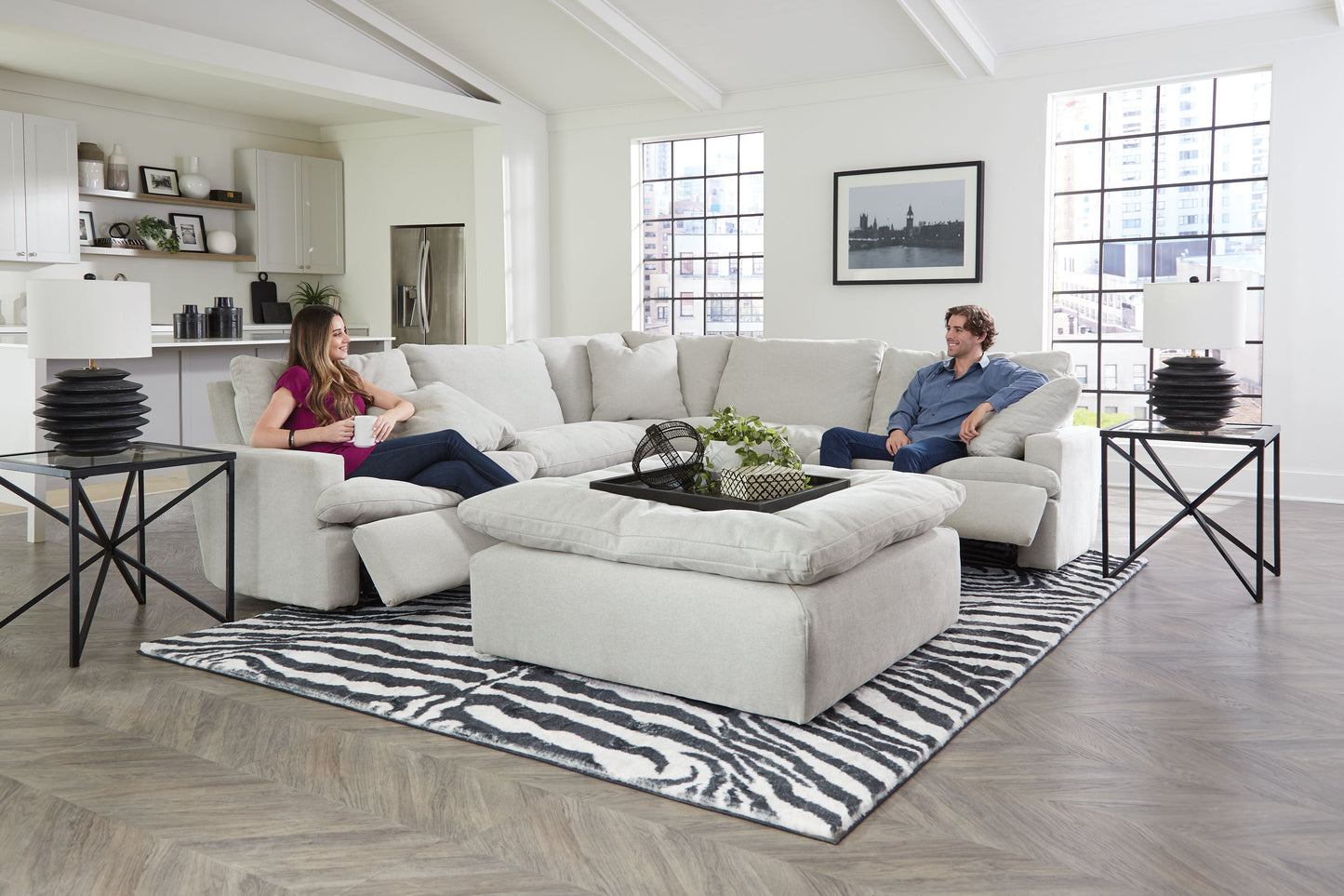 Stratus - Power Reclining Sectional With Reclining Seats And Usb Charging Ports