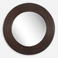 Dutton - Round Mirror - Dark Walnut