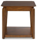 Trenmour - Medium Brown - Square End Table