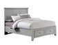 Bonanza - King Mansion Bed With Storage Footboard - Gray