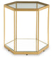 Veerwick - Gold Finish - Accent Cocktail Table