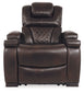 Warnerton - Brown Dark - PWR Recliner/Adj Headrest