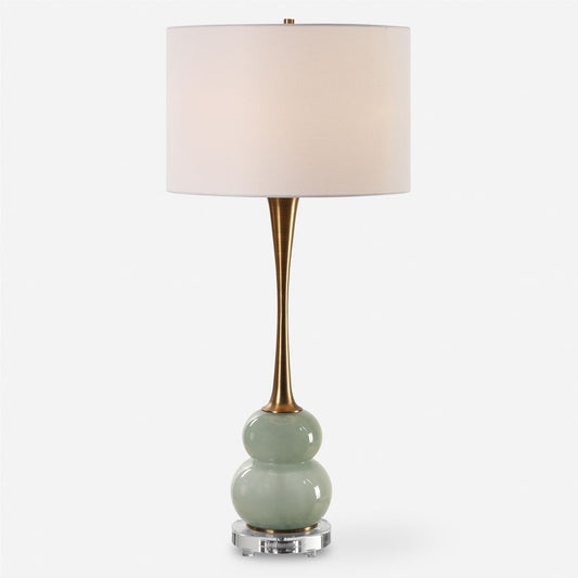 Sanctuary - Green Gray Table Lamp