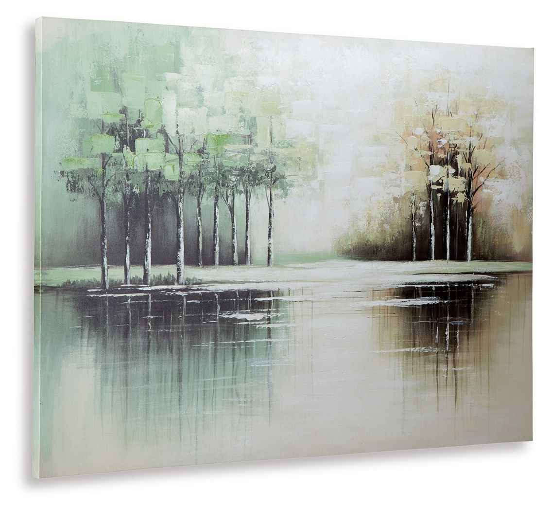 Garlenridge - Green / Tan / White - Wall Art