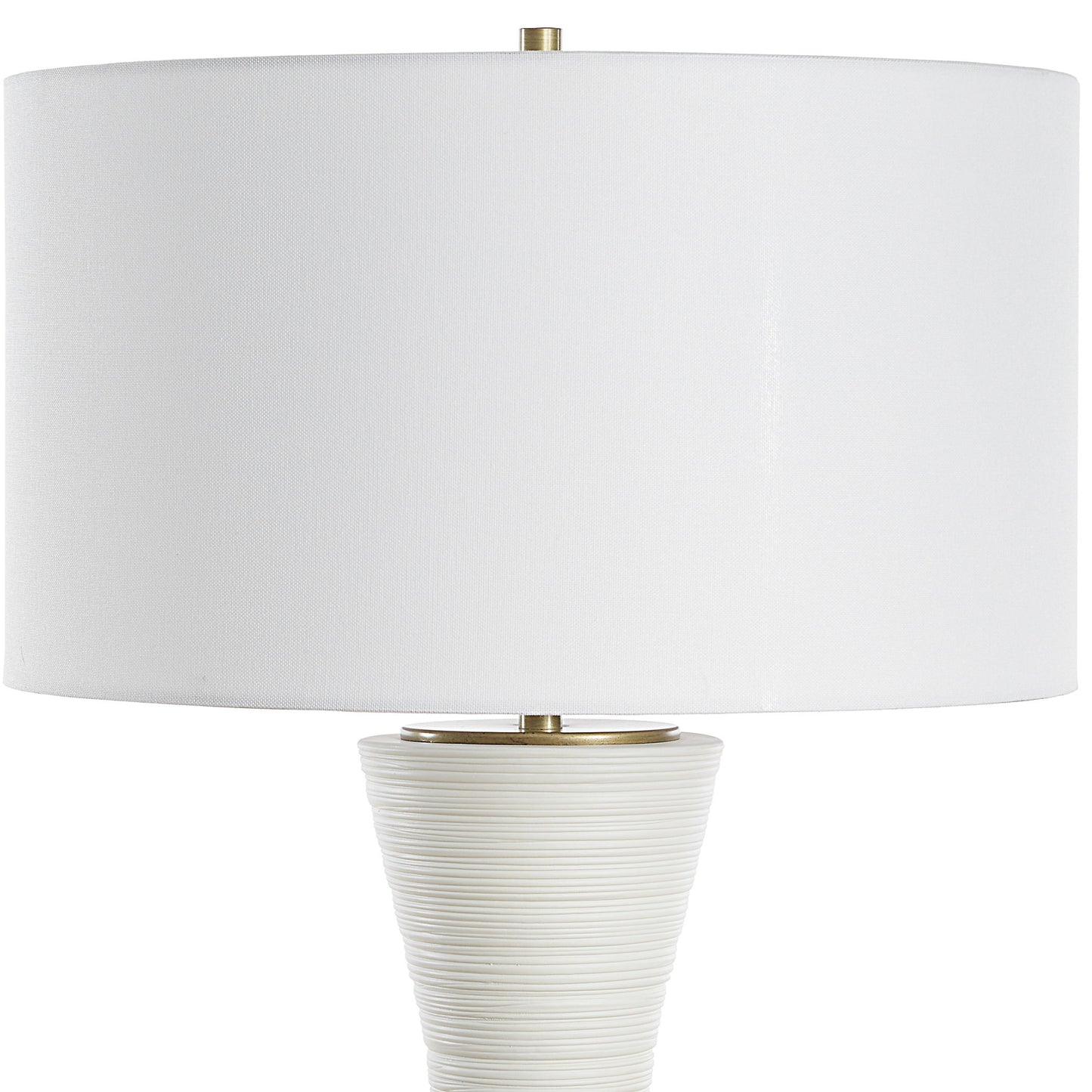 Ridgeline - Matte White Table Lamp - White