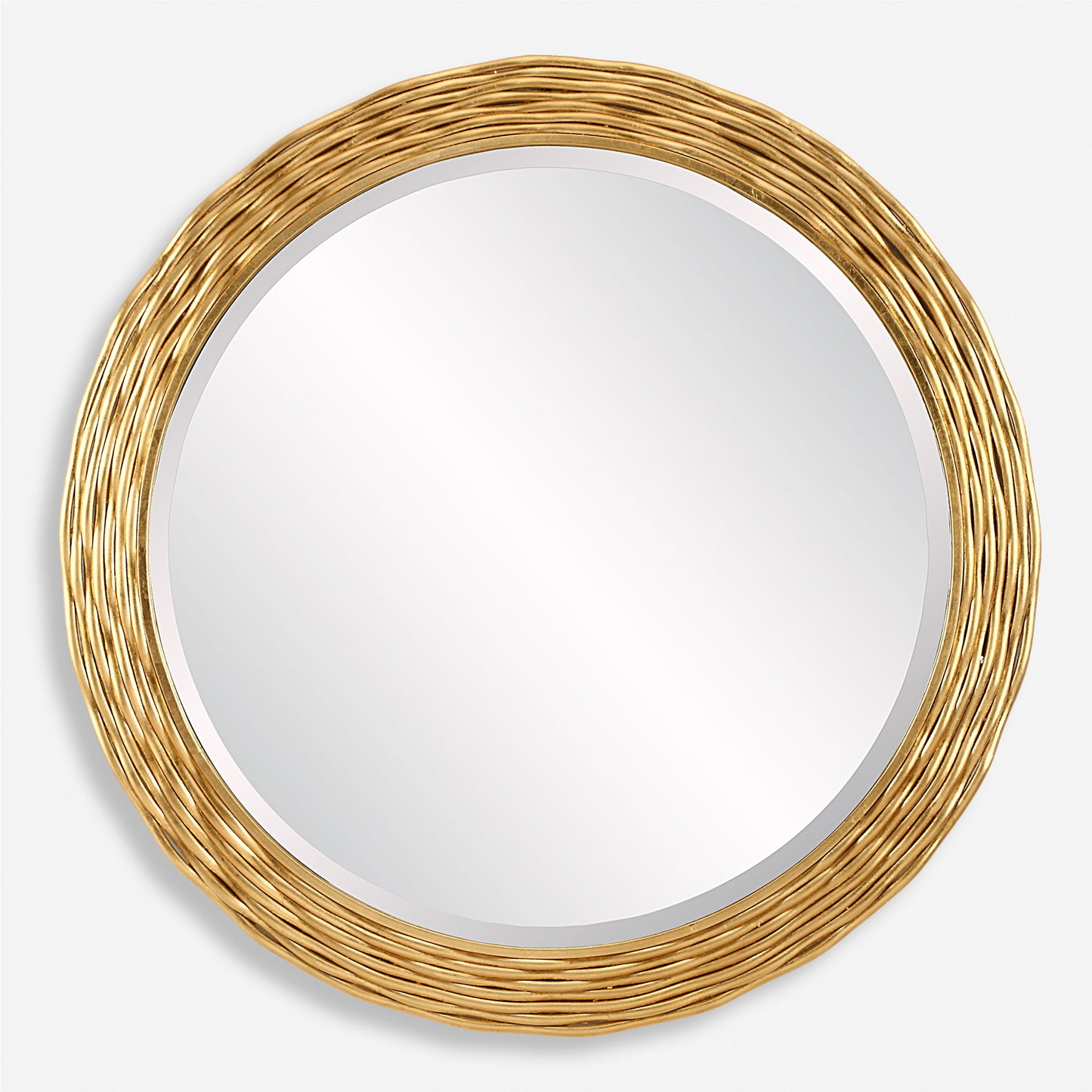 Celeste - Gold Round Mirror