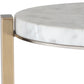 Pietra - Carrara Marble Drink Table - Bronze