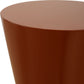 Hepler - Gloss Terracotta Drink Table - Dark Brown