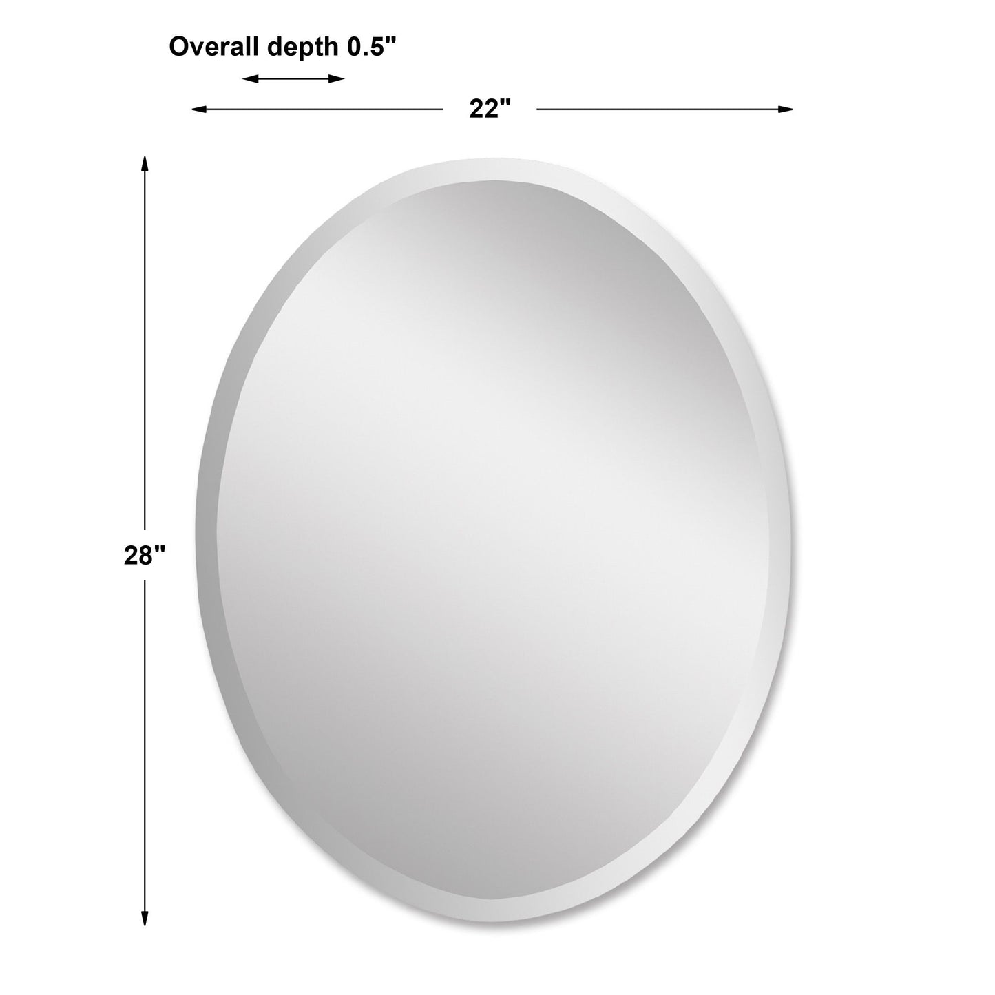 Frameless - Vanity Oval Mirror