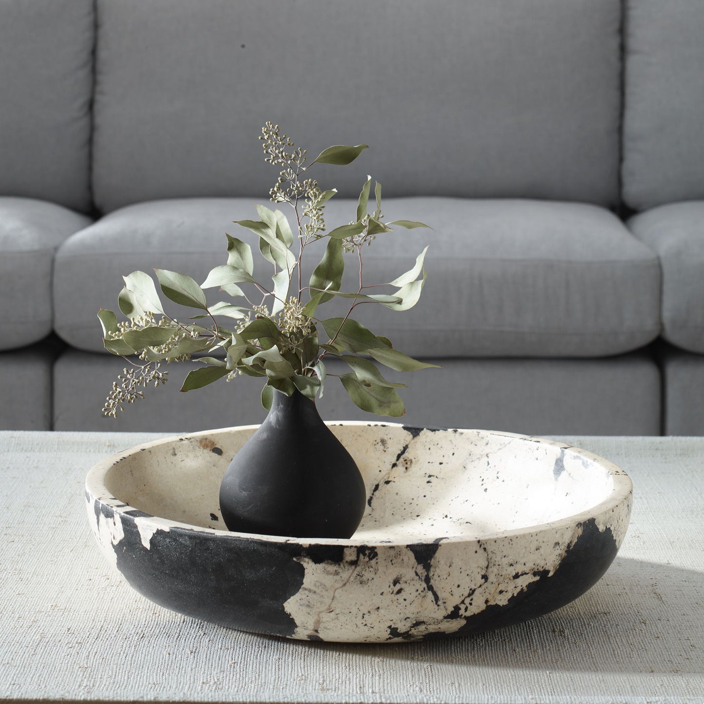 Nouveau - Limestone Bowl - White