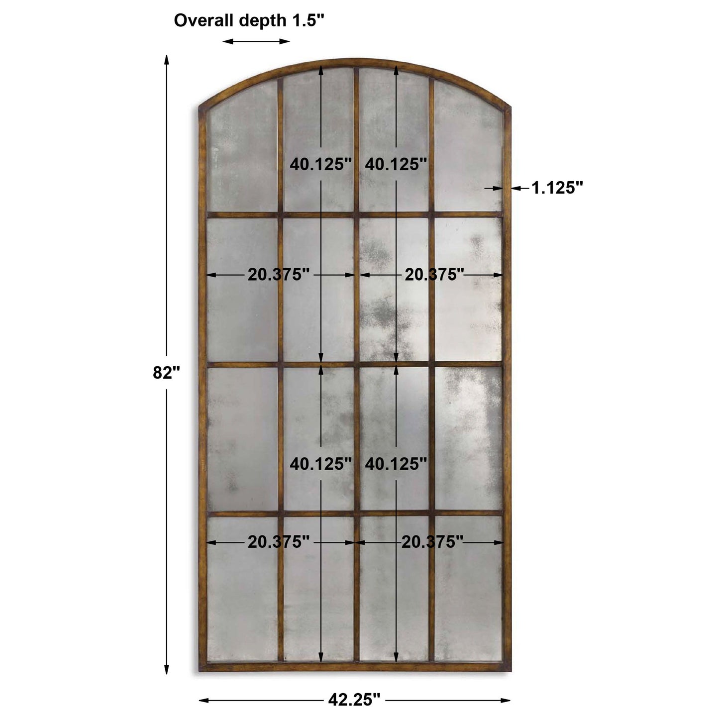 Amiel - Antique Large Arch Mirror