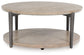 Dyonton - Light Grayish Brown - Round Cocktail Table