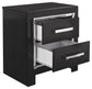 Kaydell - Black - Two Drawer Night Stand