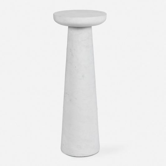 Lirra - Marble Drink Table - White