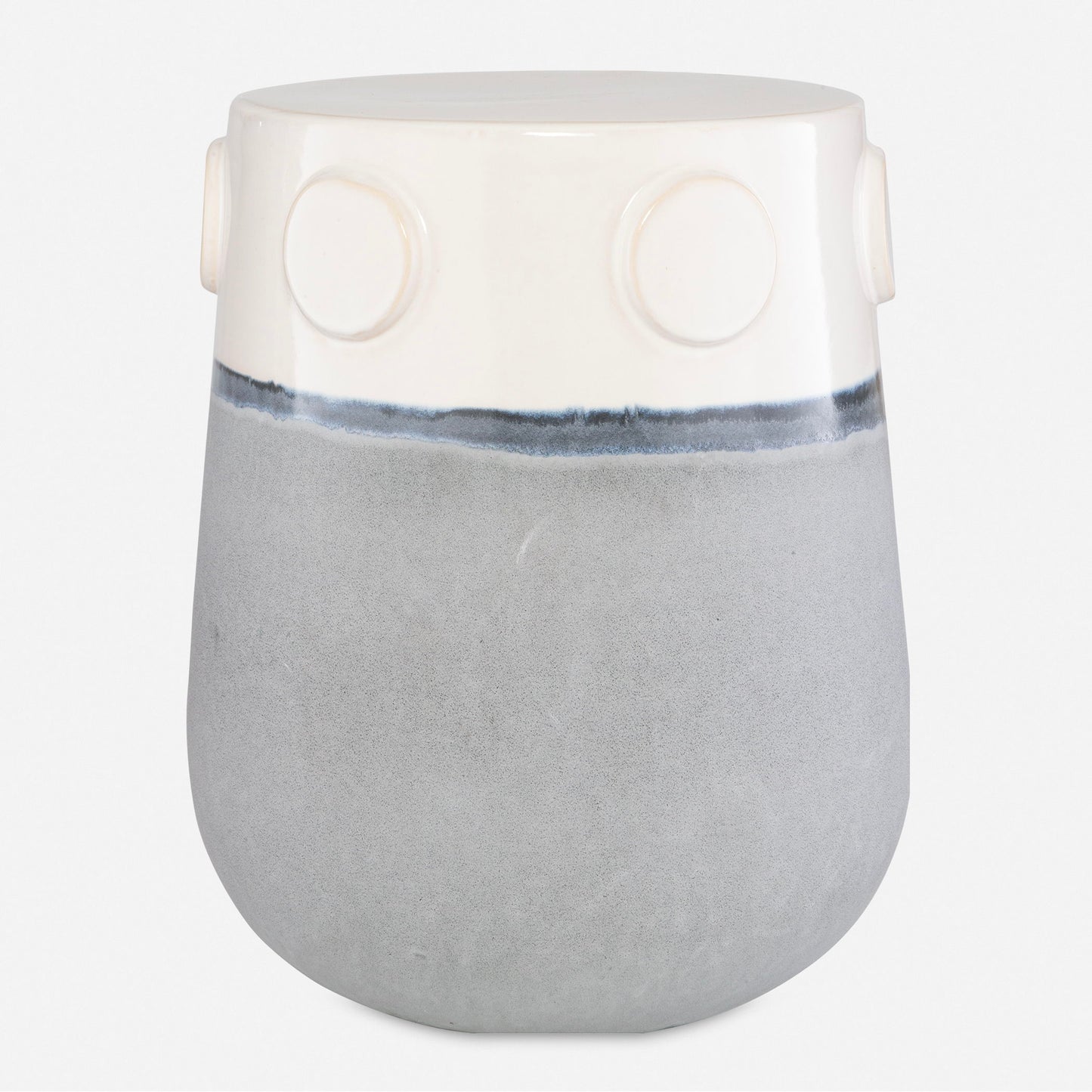 Mulvane - Ceramic Garden Stool - Gray