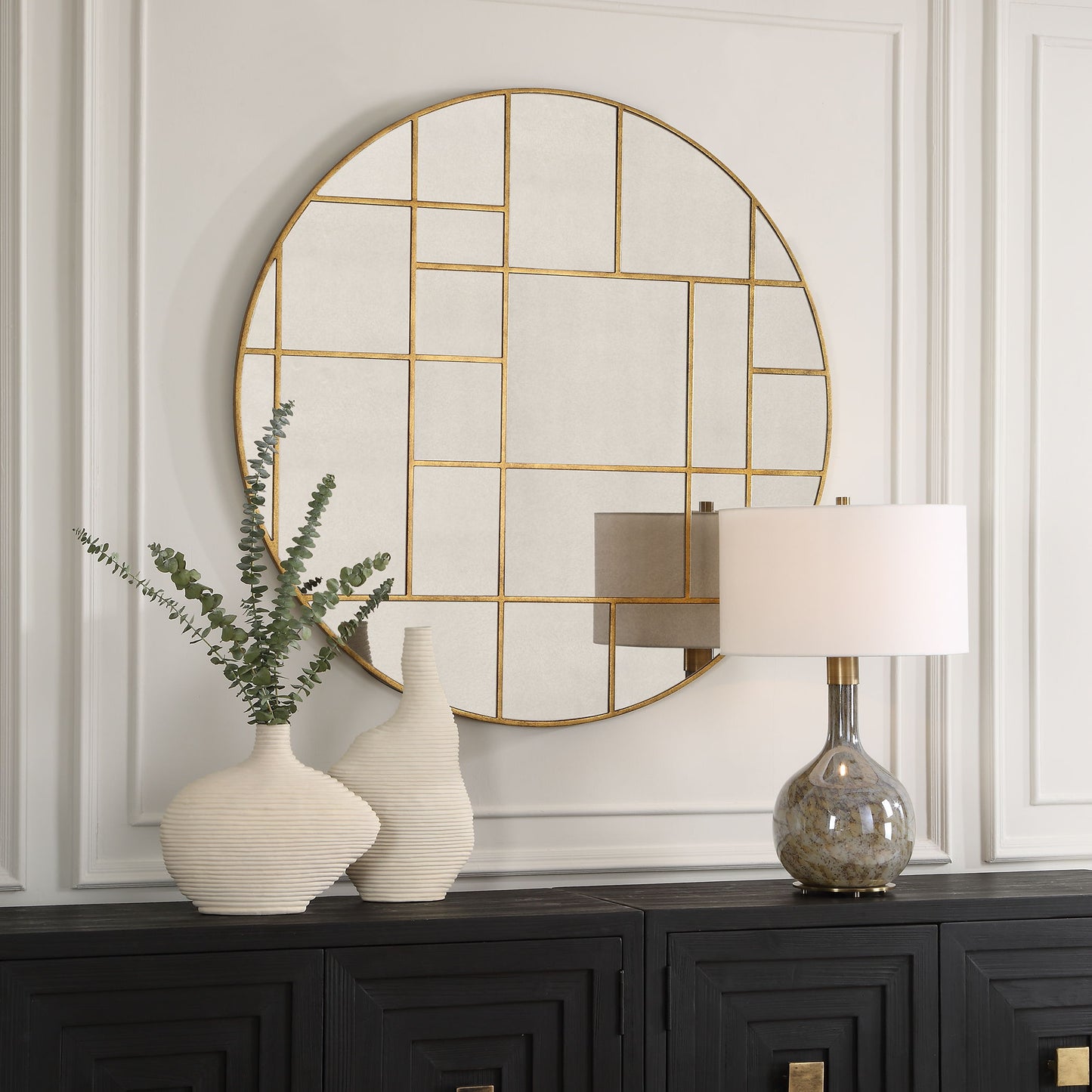 Geometric - Round Mirror